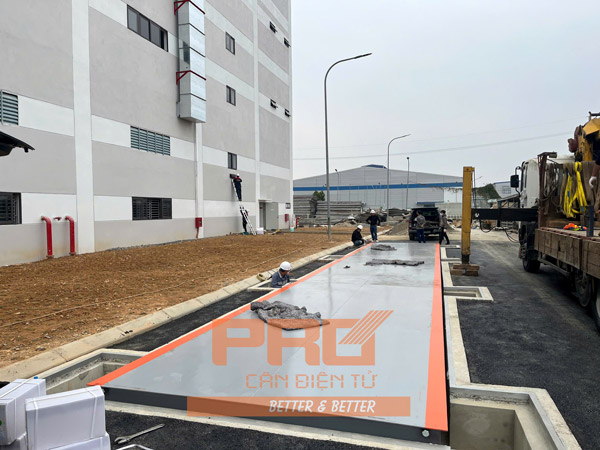 Lắp đặt trạm cân điện tử 80T