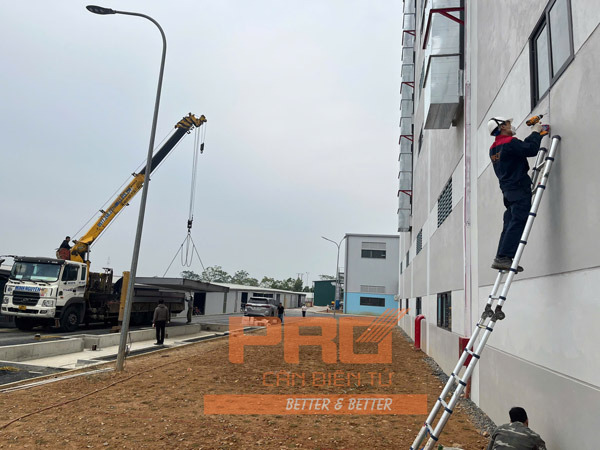 Lắp đặt trạm cân điện tử 80 tấn