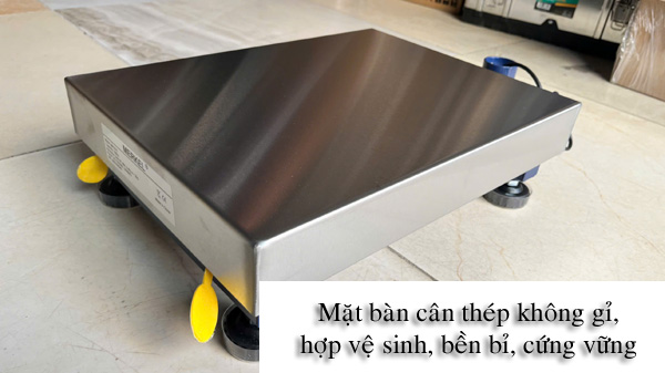 Mặt bàn cân thép không gỉ, bền bỉ dễ vệ sinh