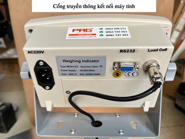 cân điện tử kết nối máy tính 
