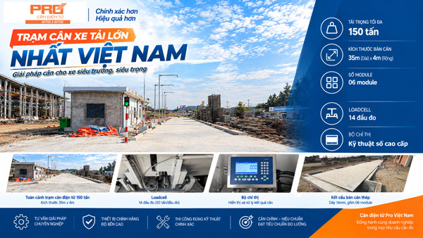 trạm cân điện tử lớn nhất Việt Nam