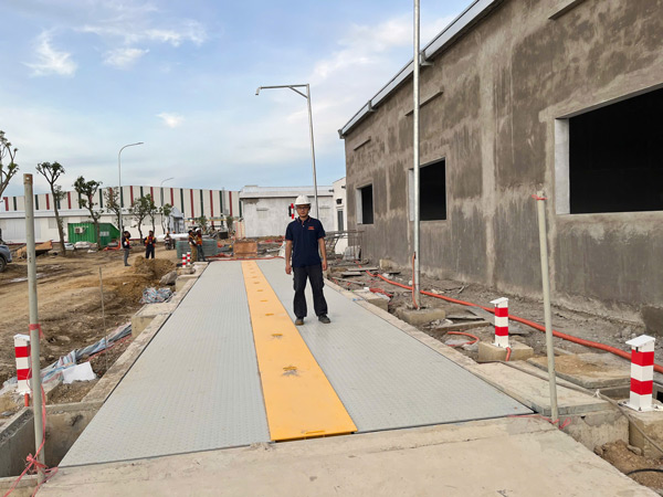 lắp đặt trạm cân 100 tấn tại Vinfast Hà Tĩnh